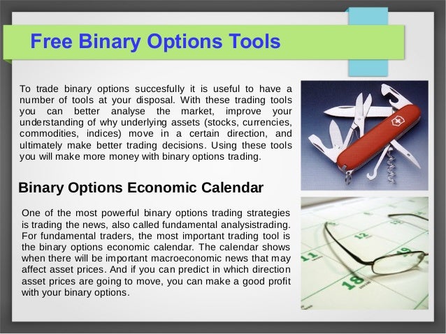 Free binary options tools